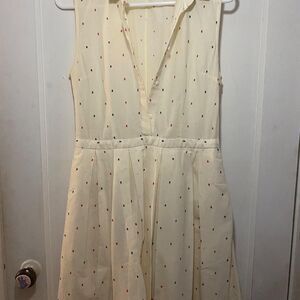 & Other Stories Women's Cream and White Dress